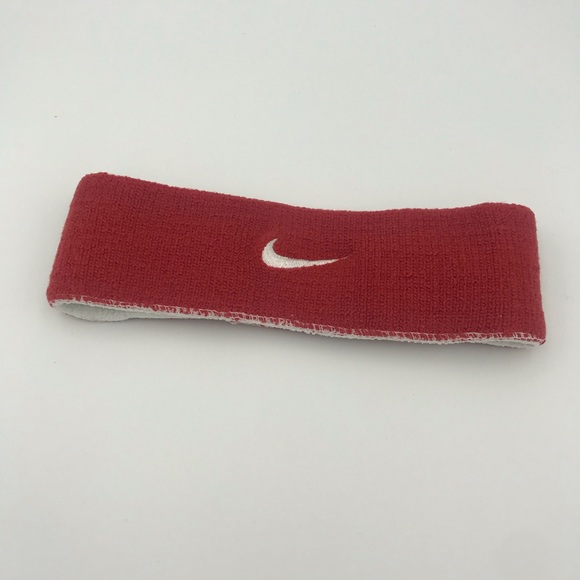 Nike Accessories - NIKE reversible headband red & white